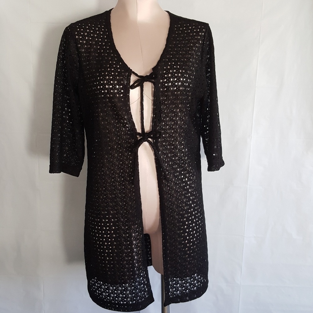 Anne Cole Black Swimsuit Cover-Up Size Small